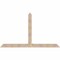 Ekena Millwork Portland Smooth Timber Gable Bracket, Douglas Fir, 96"W x 56"H x 5 1/2"D x 5 1/2"F, 14/12 Pitch GBW096X56X0606POR00SDF - alternate 1